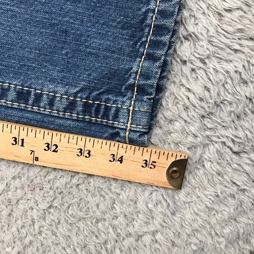 Ariat Jeans Mens 38 (39x35) M6 Slim Boot Blue Western Work Cowboy Denim - Picture 12 of 14